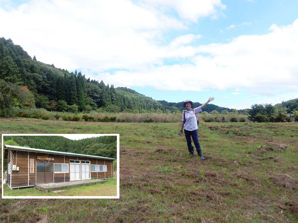 photo カワセミ観察小屋がある広場