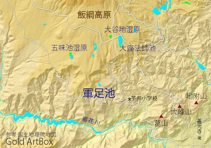 map軍足池