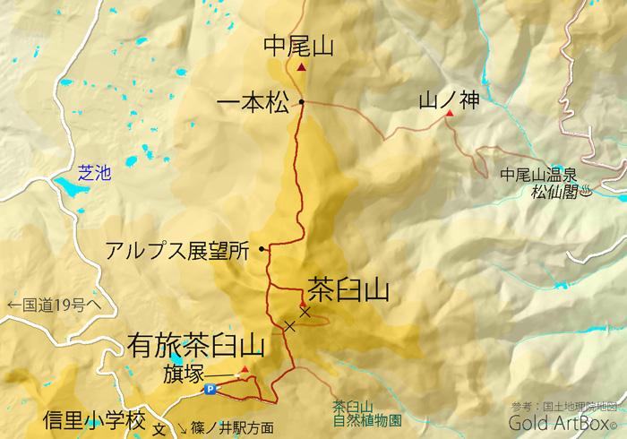 map：茶臼山 