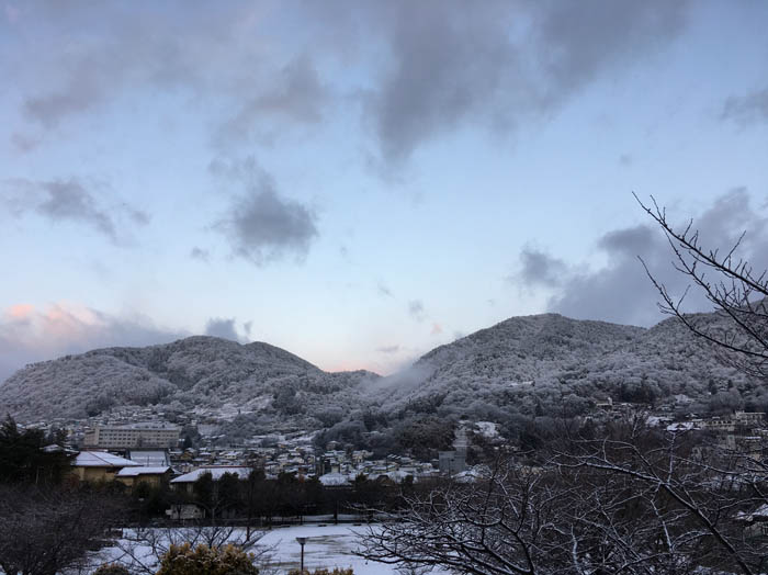城山公園から裏山、葛山、大峰山、地附山