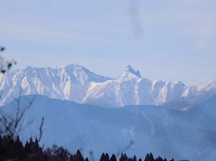 槍ヶ岳：茶臼山から