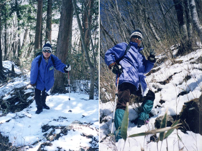 photo：「雪だ」と喜んでいた：石棚山