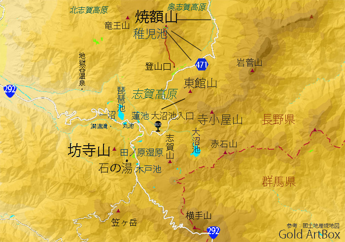 地図 志賀高原