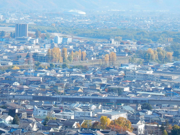 photo・新幹線・三笠山登山道から