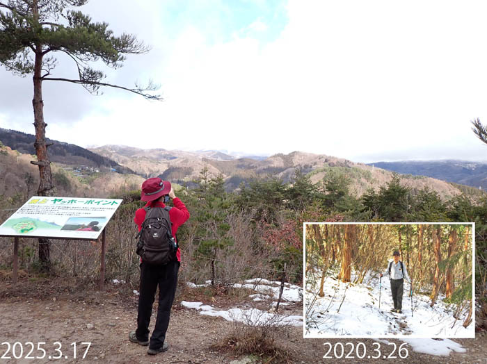 photo8年によって雪の量が違う：地附山 