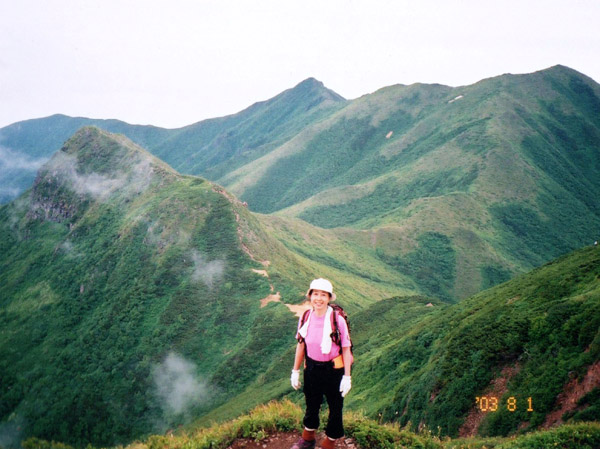 photo 山頂より南斜里の峰々