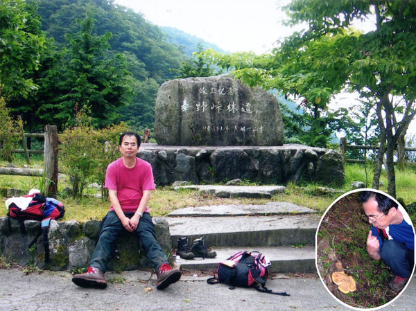 photo 林道秦野峠（円内巨大キノコ）