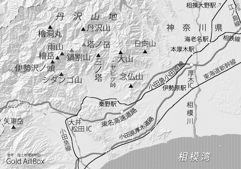 地図　雨山周辺