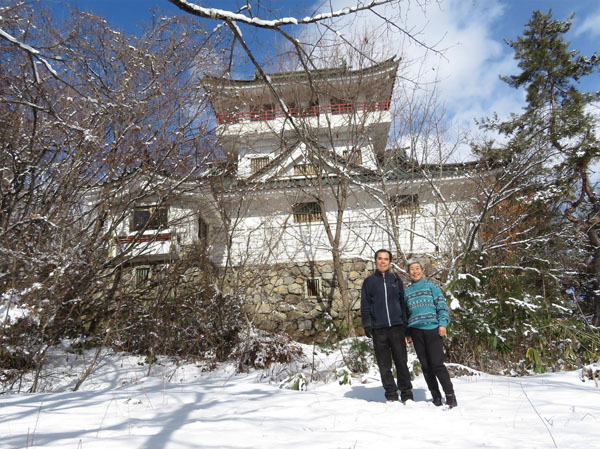 photo　青空の大峰山山頂で2021.1.30
