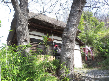 photo 大日堂から右奥の山道へ