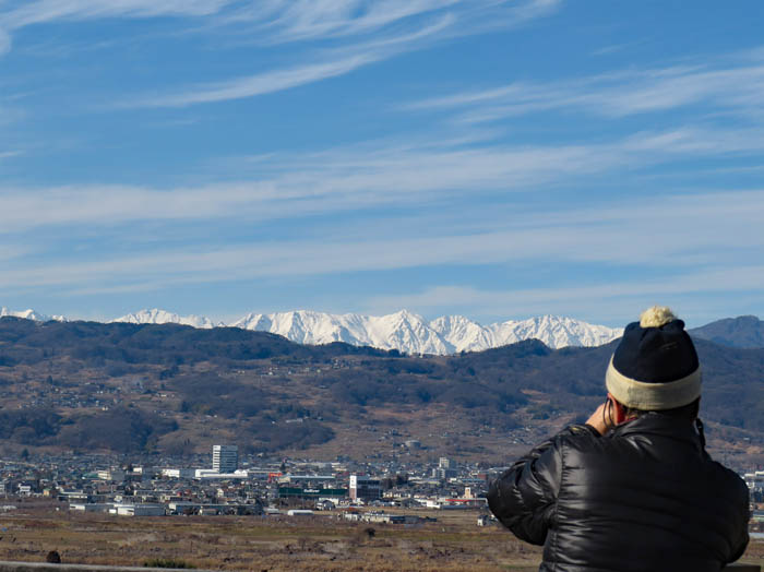 photo：妻女山展望台から白馬三山：妻女山