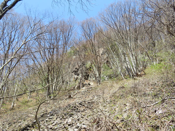 photo・ゴツゴツした岩が多い山　奇妙山