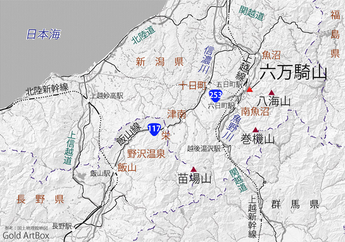 map 六万騎山