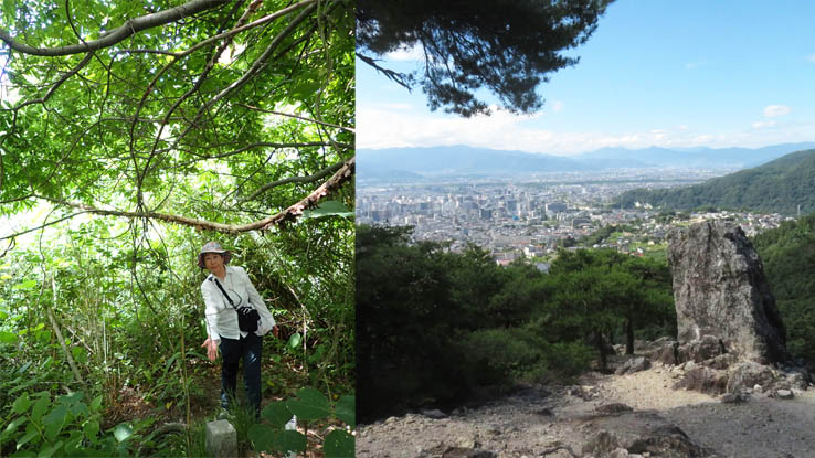 photo2物見岩からの風景と大峰山山頂