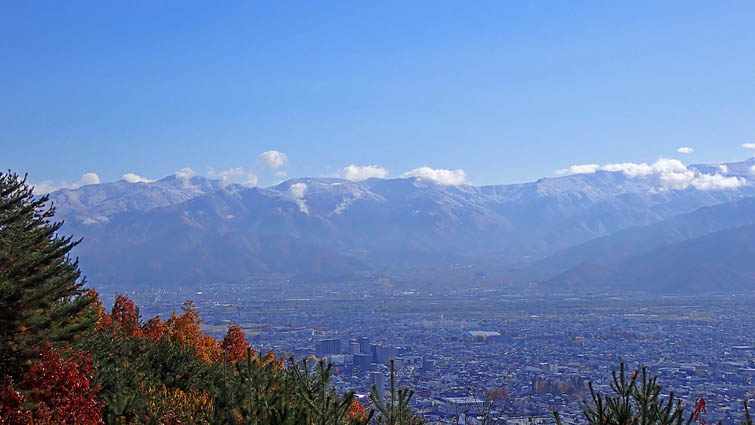 地附山から群馬県境の山々