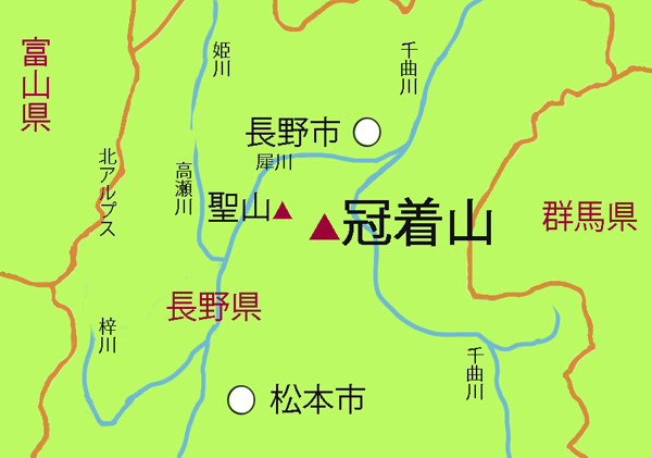 地図・冠着山