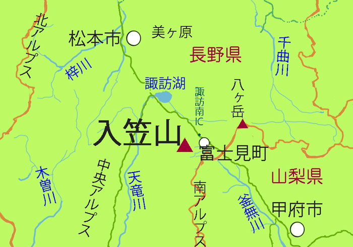 地図・入笠山