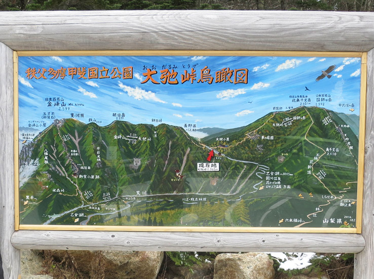 写真・大弛峠の鳥瞰図
