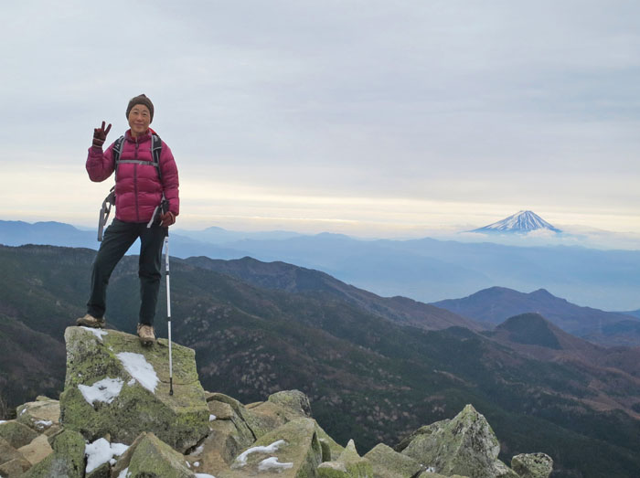 写真・富士と：朝日岳
