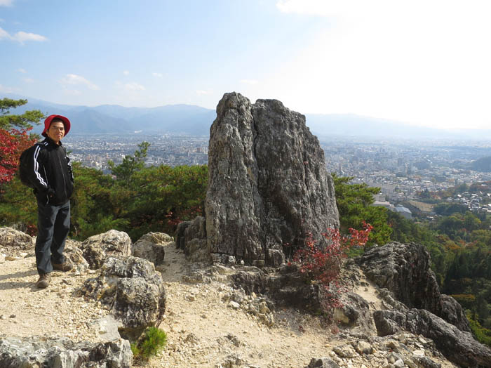写真・物見岩からの展望：大峰山