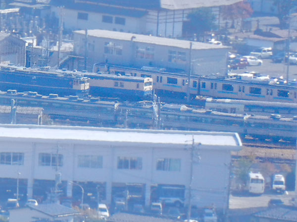 photo：JR長野車両C解体線周辺・地附山から