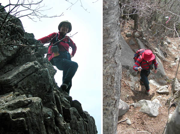 photo：急な登りが続く・乾徳山