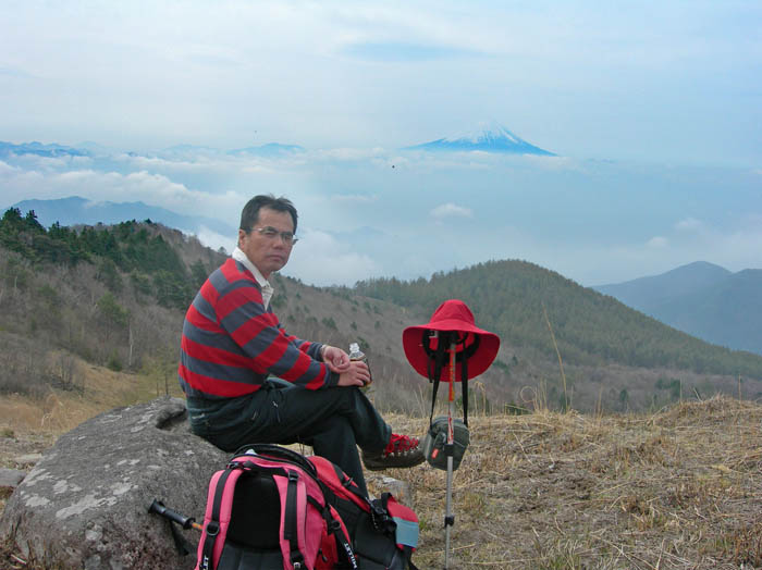 photo：扇平で休憩・乾徳山