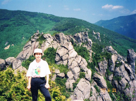 photo：恐竜の背中ような岩肌・瑞牆山