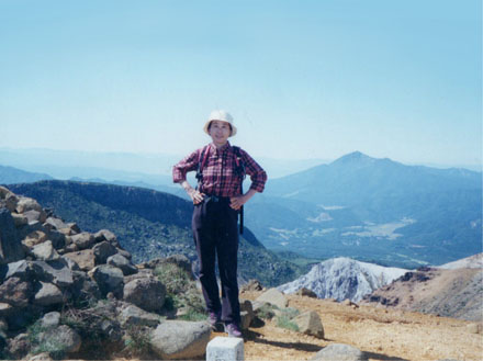 photo：鉄山山頂で休憩・鉄山