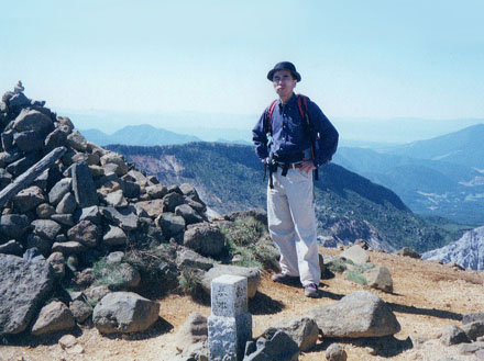 photo：鉄山山頂1709mにて・鉄山