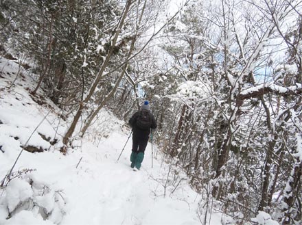 photo：雪の斜面・地附山