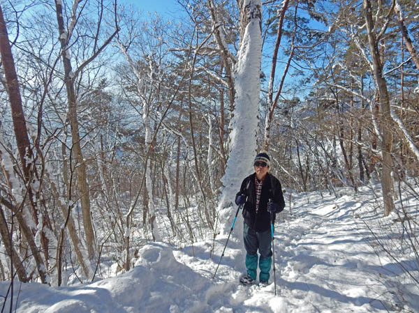photo：幹に張りついた雪・大峰山
