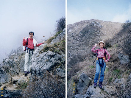 photo 登るにつれ岩が多くなる・伊吹山