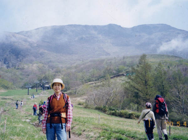 photo ゲレンデを登る・伊吹山