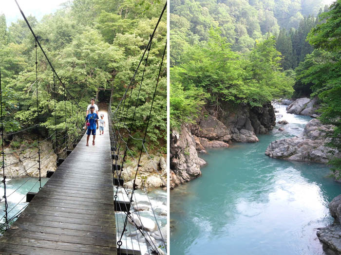 photo 中津川渓谷と見倉橋・秋山郷