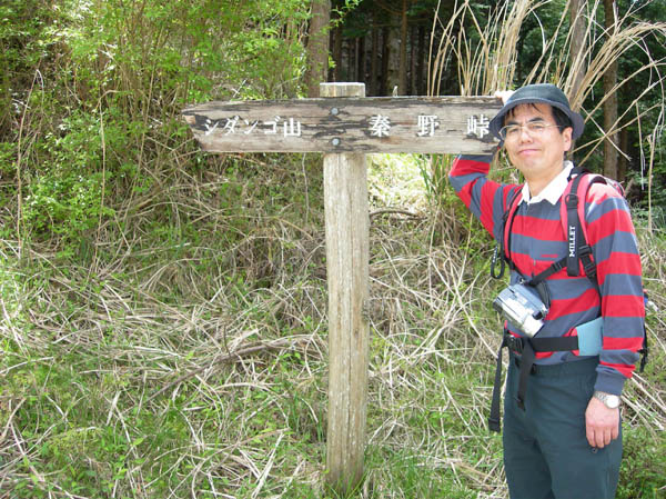 photo 朽ちてきた標識・シダンゴ山から秦野峠間