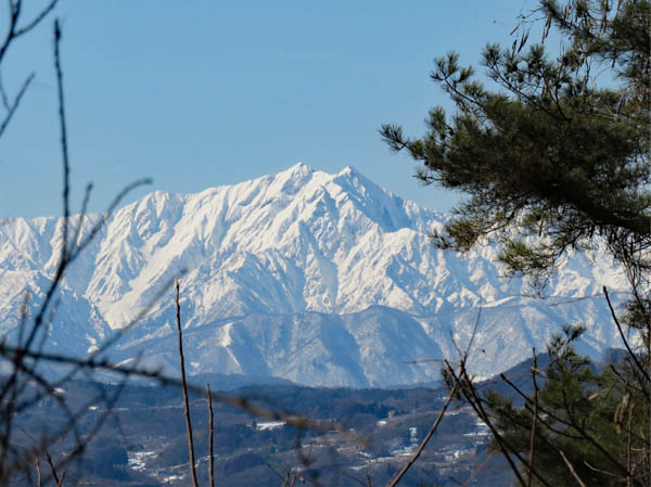 photo：鹿島槍ヶ岳が見えてきた・堂平大塚古墳