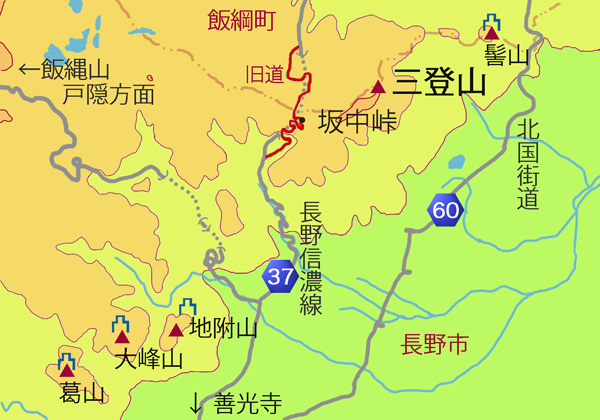 地図・三登山