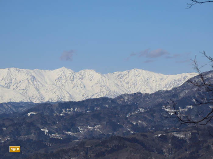 白馬三山：茶臼山から