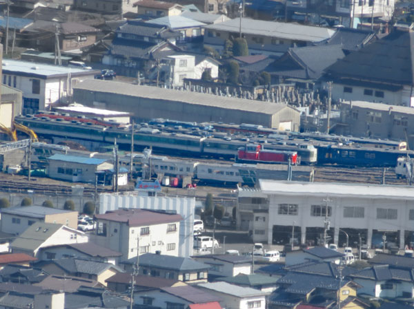 photo：解体される185系・地附山から