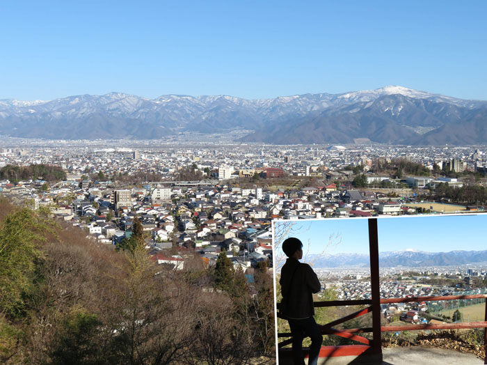 photo：小丸山公園の四阿から・長野市内