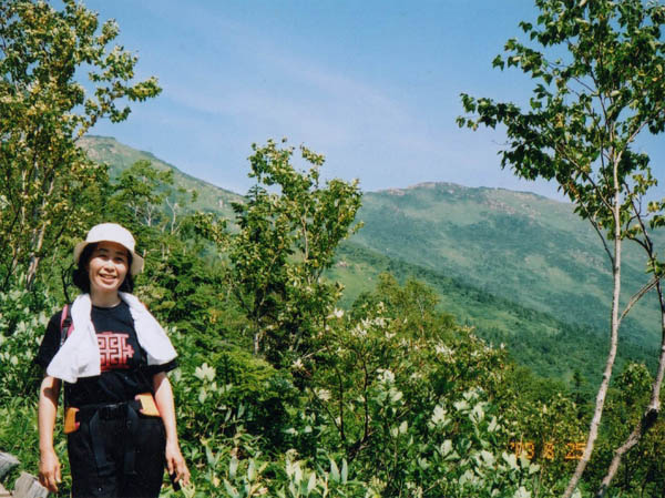 photo：至仏山の稜線が見える