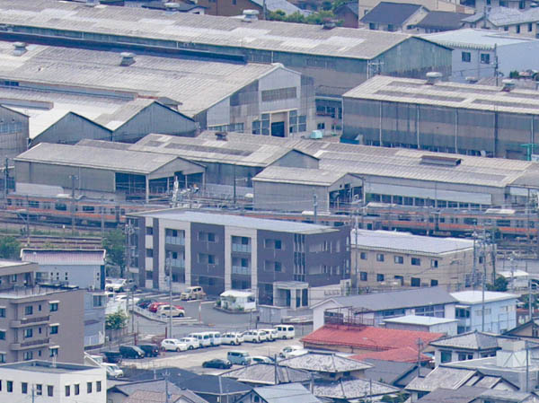 photo：JR長野Cを俯瞰：地附山