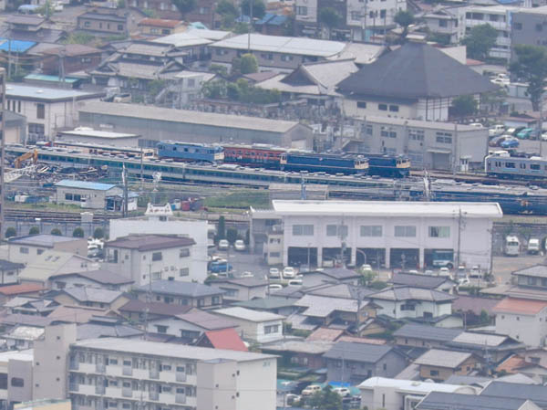 photo：JR長野Cを俯瞰：地附山
