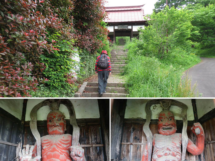 photo：仁王門をくぐって登る：鴨ヶ嶽