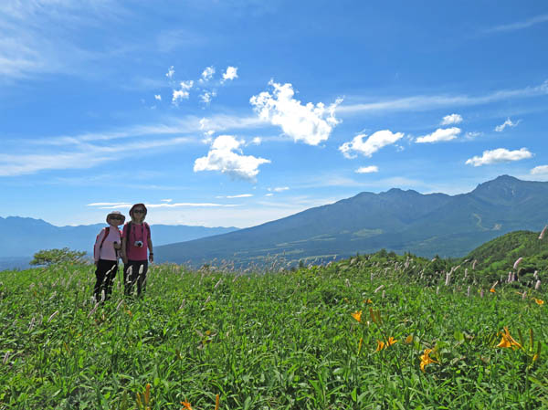 photo：広〜いお花畑で：大盛山